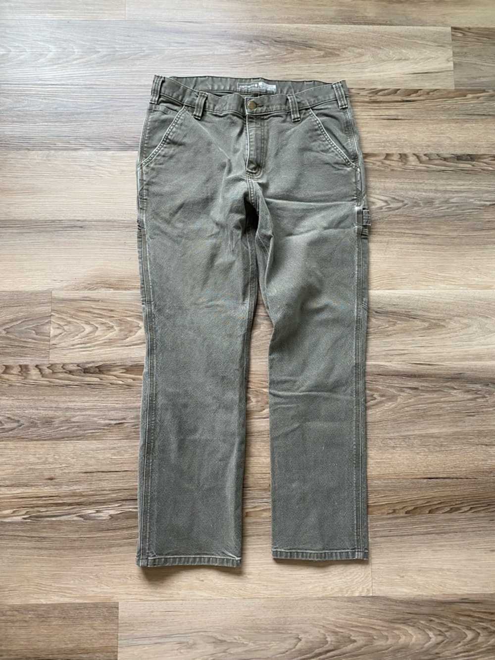 Carhartt Olive Green Cargo Work Pants